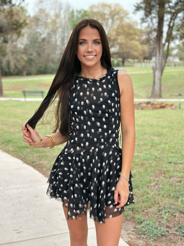 Free People Raven Printed Mini Dress