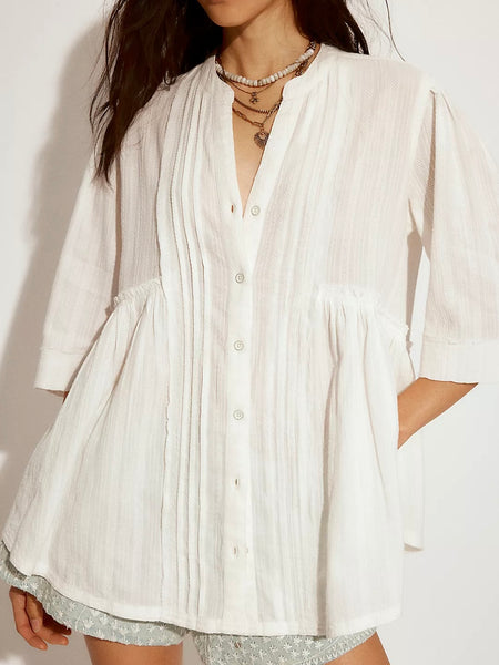 Free People Willow Button Down - Ivory