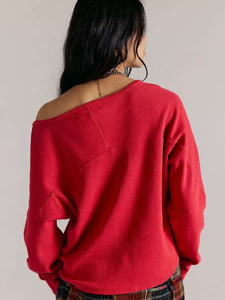 Free People Jess Long Sleeve - Salsa