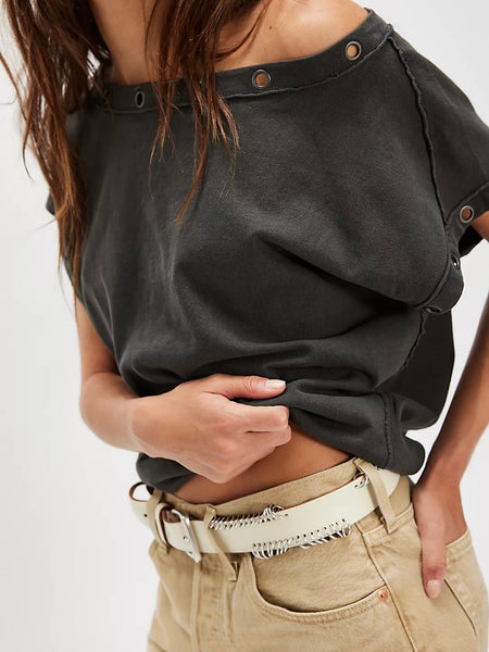 Free People Billie Tee - Black