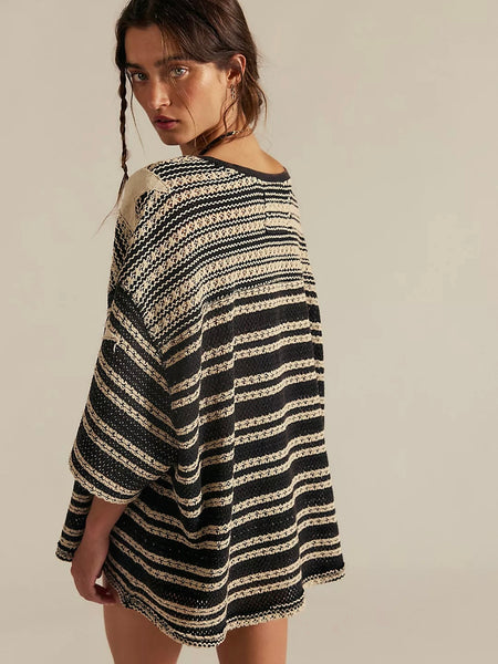 Free People Fun In The Sun Tee - Oreo Combo