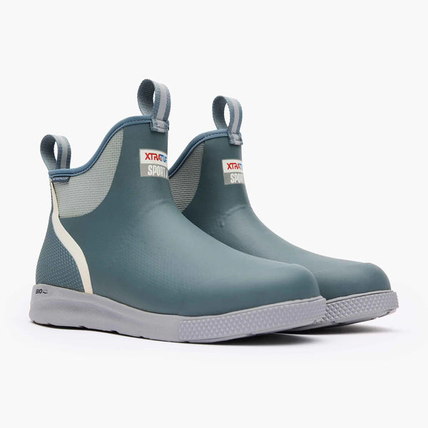 XtraTuf Men’s Ankle Deck Boot Sport - Stormy Blue