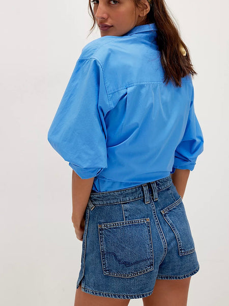 Free People Bettie Sailor Shorts - Vixen