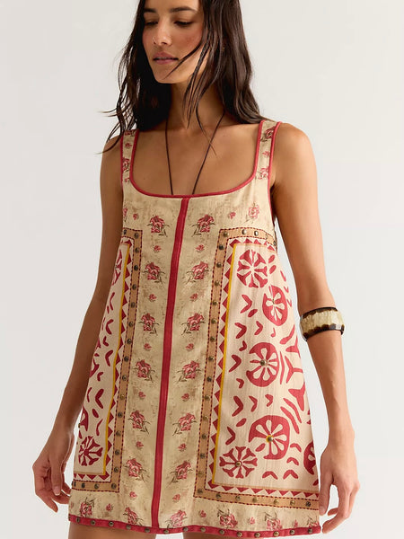 Free People Fleur Mini Shift Dress