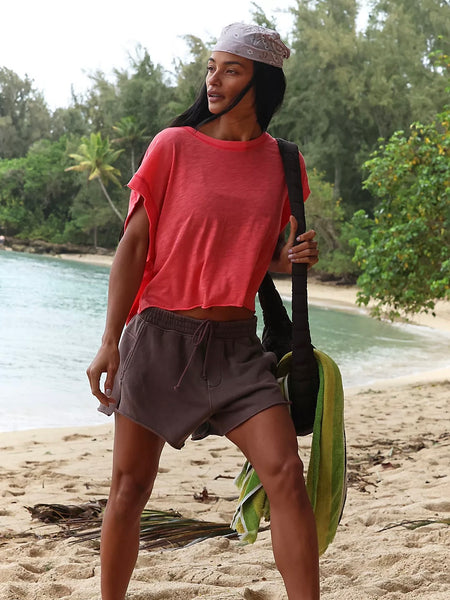 Free People My Time Tee - Grapefruit