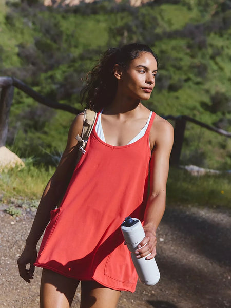 Free People Hot Shot Mini Dress - Grapefruit