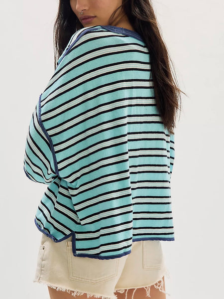 Free People Clean Lines Rugby Tee - All Colors