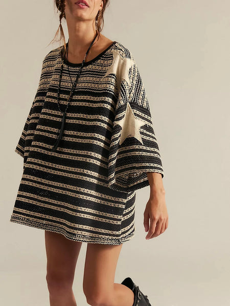 Free People Fun In The Sun Tee - Oreo Combo