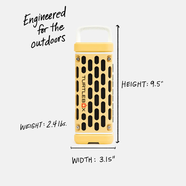 Turtlebox Ranger Portable Speaker - Fighting Lady Yellow