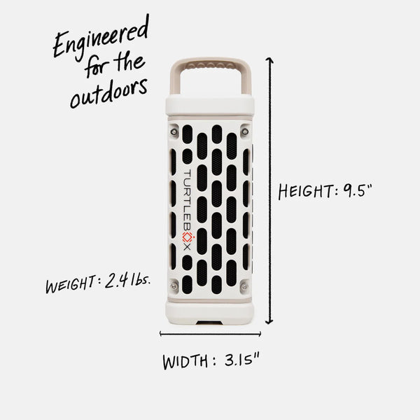 Turtlebox Ranger Portable Speaker - White
