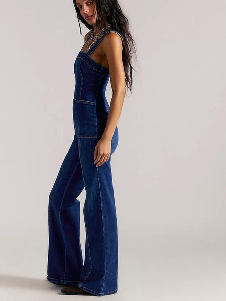 Free People Suns Out Bootcut Jumpsuit - Erica