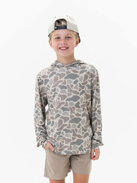 Burlebo Youth Performance Hoodie - Classic Deer Camo