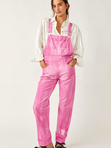 Free People Ziggy Overalls- Electric Bouquet