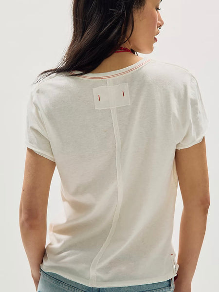 Free People We The Free Nova Tee Graphic - Cherry Combo
