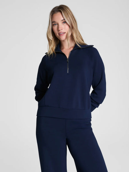 SPANX AirEssential Half Zip - Timeless Navy
