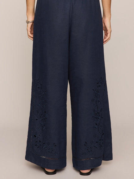 ZSupply Sid Embroidered Woven Pants - Eclipse