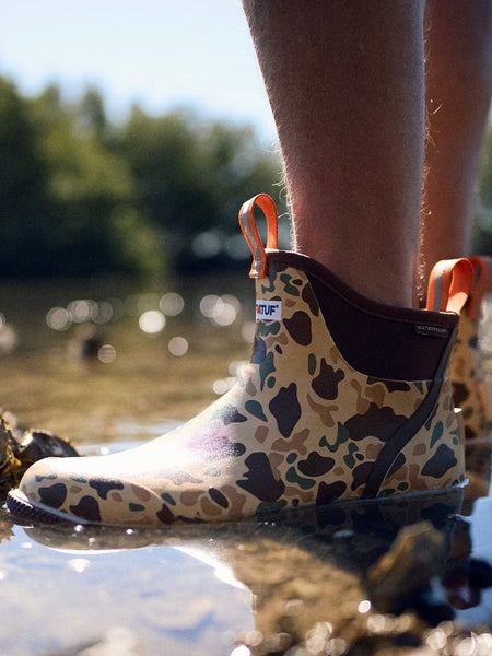 XtraTuf Men’s Ankle Deck Boot Sport - Duck Camo