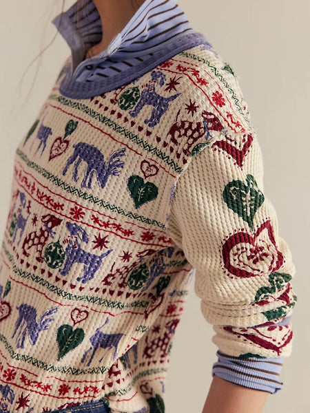 Free People Blissful Layering Tee - Snowdrop Combo