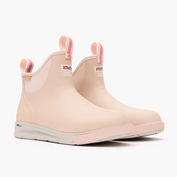 XtraTuf Women’s Ankle Deck Boot Sport - Blush Pink