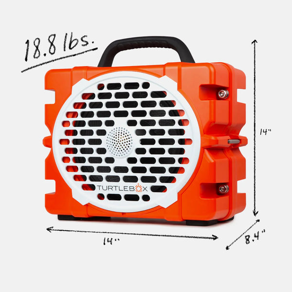 Turtlebox Grande Portable Speaker - Orange