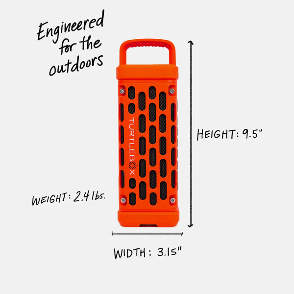 Turtlebox Ranger Portable Speaker - Orange