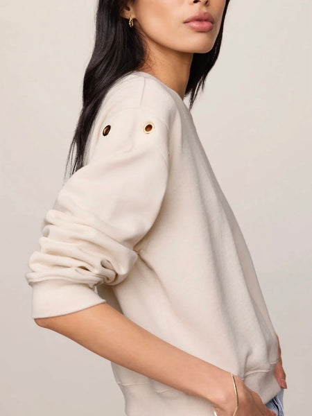 ZSupply Axel Grommet Sweatshirt - Sandstone