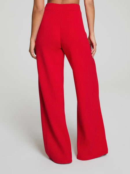 SPANX Wide Leg Track Pant - Red
