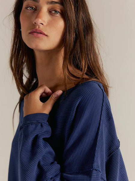 Free People Total Eclipse Tee - Deeper Iris