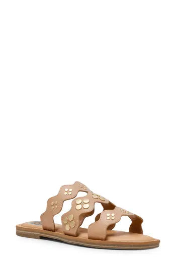 Dolce Vita Jelly Scallop Slide Sandal - Natural