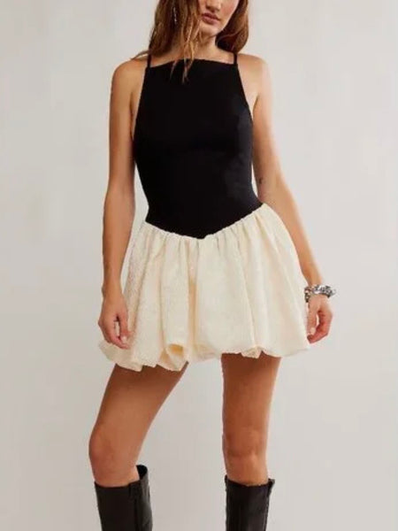 Free People Tinsel Kiss Mini Dress - Blacktie Combo