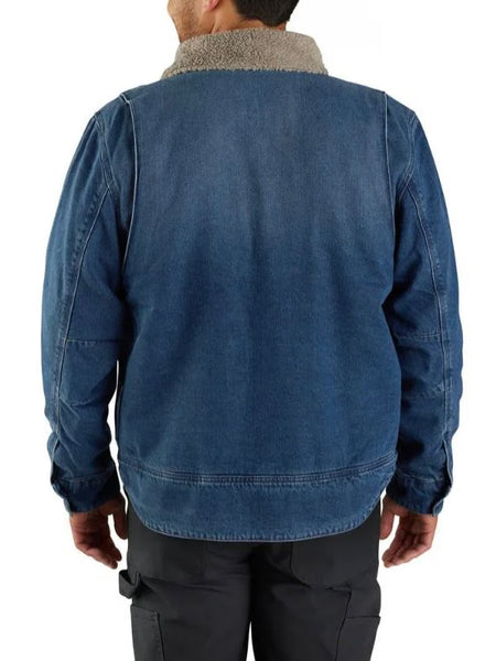 Carhartt Men's Denim Sherpa Lined Jacket
