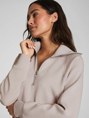 SPANX AirEssential Half Zip - French Grey