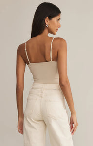 ZSupply Luxe Smooth Jersey Bodysuit - Sandshell