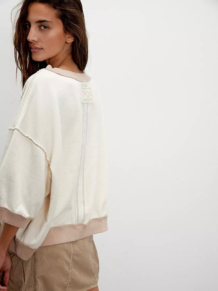 Free People Everything Pullover - Nilla Cream