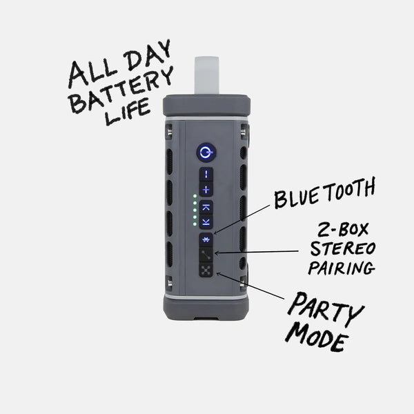 Turtlebox Ranger Portable Speaker - Gray