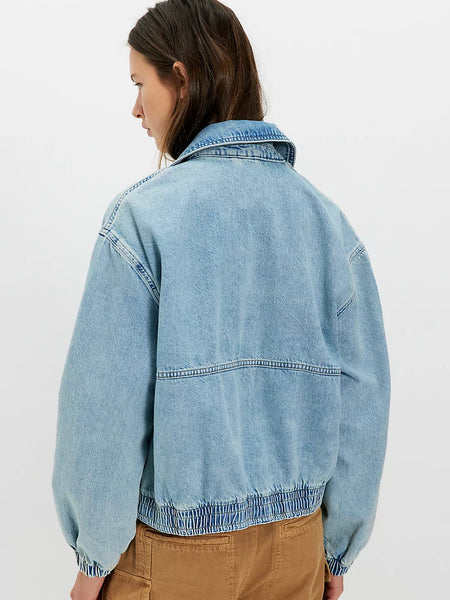 Free People Birdie Denim Jacket - Mockingbird