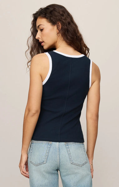 ZSupply Sirena Contrast Rib Tank - Eclipse