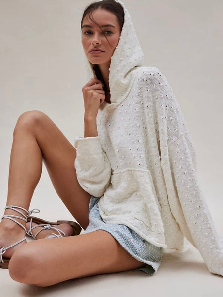 Free People Lake Side Hoodie - Marshmallow