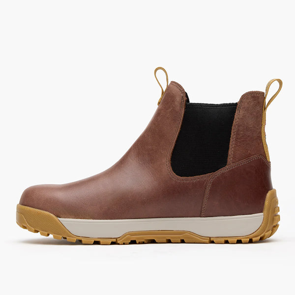 XtraTuf Men’s Waterproof Leather Ankle Deck Boot - Earth Brown