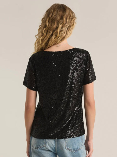 ZSupply Marbella Sequin Top - Black