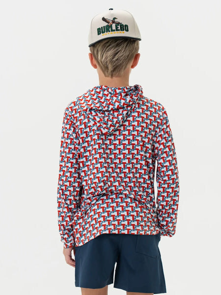 Burlebo Youth Performance Hoodie - Texas Flag