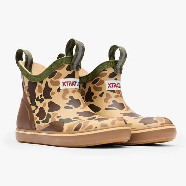 XtraTuf Kids’ Ankle Deck Boot -  Duck Camo