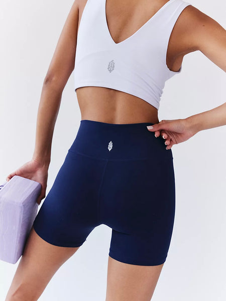 Free People Never Better 5” Bike Shorts - Midnight Navy