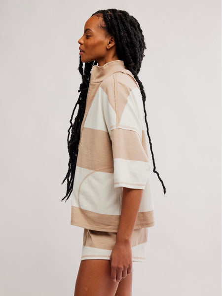 Free People Retro Rugby Set - Sandy Combo