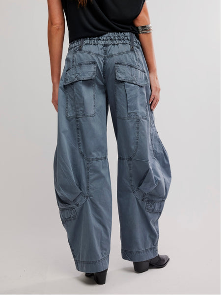 Free People Onset Parachute Pant - Steel