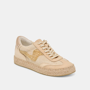 Notice Espadrille Bead Sneakers - Natural Multi Burlap