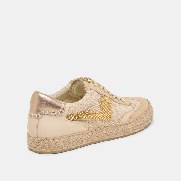 Notice Espadrille Bead Sneakers - Natural Multi Burlap