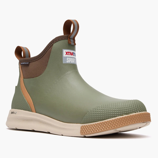 XtraTuf Men’s Ankle Deck Boot Sport - Olive