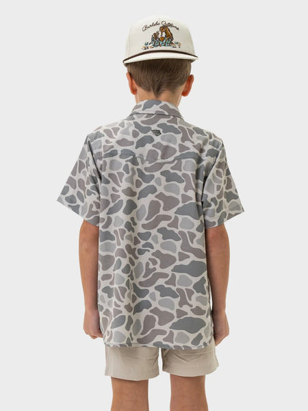Burlebo Youth Western Shirt - Classic Deer Camo