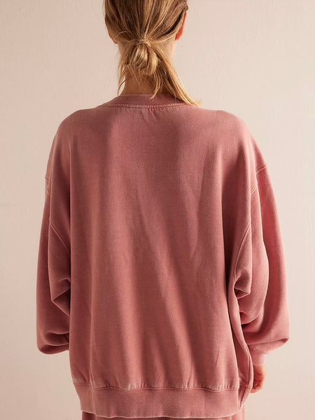 Free People Slow It Down Pullover - Rose Dawn